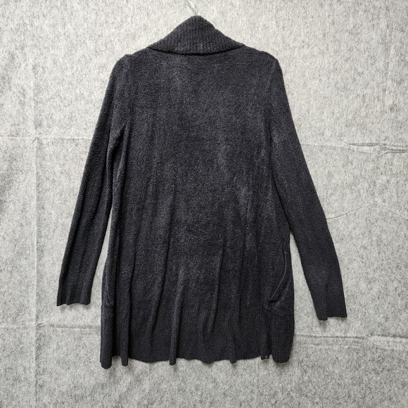 Barefoot Dreams Cozychic Lite Circle Cardi Womens Medium Black Cardigan Sweater - Picture 4 of 9